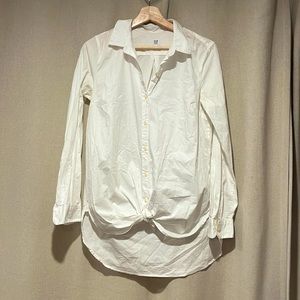 Gap Maternity White Button up top